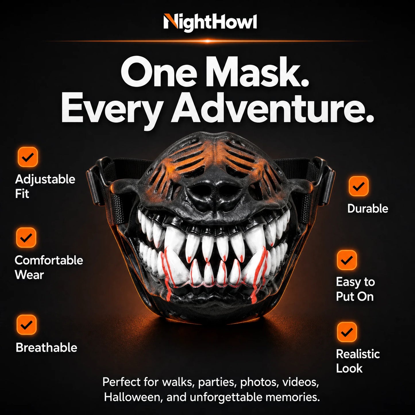 NightHowl™ Hellhound Dog Mask